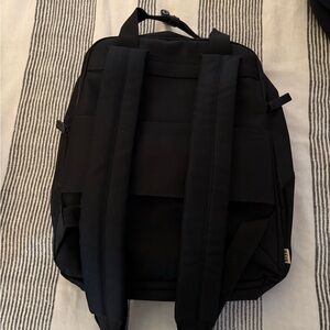 BEIS Black Expandable Backpack